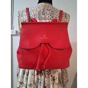 Nanette Lepore Arabelle mushroom color backpack Nanette Lepore Tan Canvas Arabelle Convertible Backpack  main image 3
